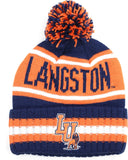 Big Boy Langston Lions S254 Beanie With Ball [Navy Blue]