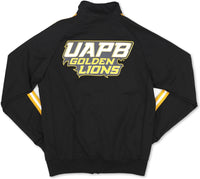 Big Boy Arkansas At Pine Bluff Golden Lions S6 Mens Jogging Suit Jacket [Black]