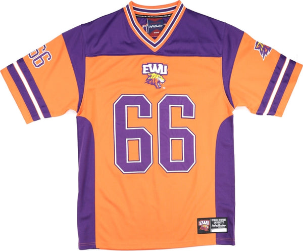 Big Boy Edward Waters Tigers S14 Mens Football Jersey [Orange]