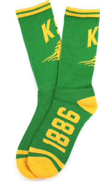 Big Boy Kentucky State Thorobreds S5 Mens Athletic Socks [Green]