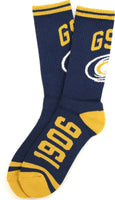 Big Boy Georgia Southwestern State Hurricanes S5 Mens Athletic Socks [Navy Blue]