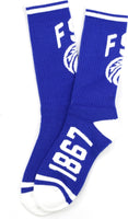 Big Boy Fayetteville State Broncos S5 Mens Athletic Socks [Royal Blue]