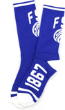 Big Boy Fayetteville State Broncos S5 Mens Athletic Socks [Royal Blue]