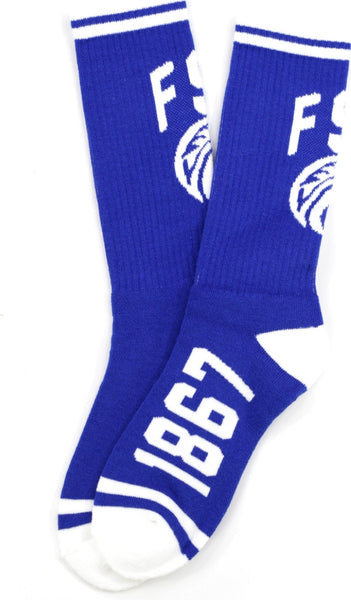 Big Boy Fayetteville State Broncos S5 Mens Athletic Socks [Royal Blue]