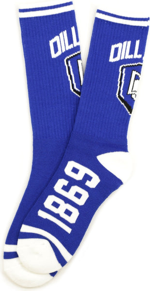 Big Boy Dillard Bleu Devils S5 Mens Athletic Socks [Royal Blue]