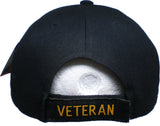 World War II + Korea War Veteran Shadow Mens Cap [Baseball Cap - Black]