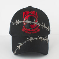 POW MIA Barbed Wire Mens Cap [Black/Red]