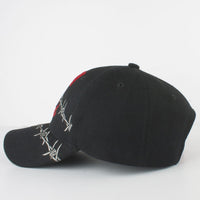 POW MIA Barbed Wire Mens Cap [Black/Red]