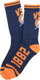 Big Boy Virginia State Trojans S5 Athletic Mens Socks [Navy Blue]