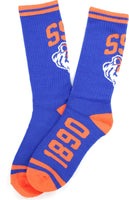 Big Boy Savannah State Tigers S5 Athletic Mens Socks [Royal Blue]