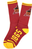 Big Boy Shaw Bears S5 Athletic Mens Socks [Maroon]