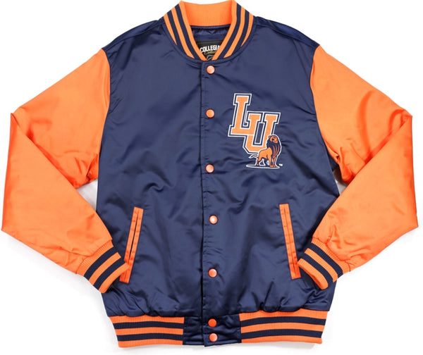Big Boy Langston Lions S7 Light Weight Mens Baseball Jacket [Navy Blue]