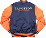 Big Boy Langston Lions S7 Light Weight Mens Baseball Jacket [Navy Blue]