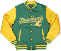 Big Boy Kentucky State Thorobreds S7 Light Weight Mens Baseball Jacket [Green]