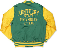Big Boy Kentucky State Thorobreds S7 Light Weight Mens Baseball Jacket [Green]