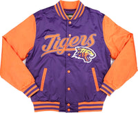 Big Boy Edward Waters Tigers S7 Light Weight Mens Baseball Jacket [Purple]