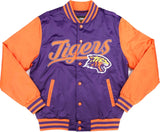 Big Boy Edward Waters Tigers S7 Light Weight Mens Baseball Jacket [Purple]