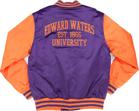 Big Boy Edward Waters Tigers S7 Light Weight Mens Baseball Jacket [Purple]