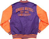 Big Boy Edward Waters Tigers S7 Light Weight Mens Baseball Jacket [Purple]