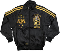 Big Boy Alpha Phi Alpha Divine 9 Mens Jogging Suit [Black/Old Gold]