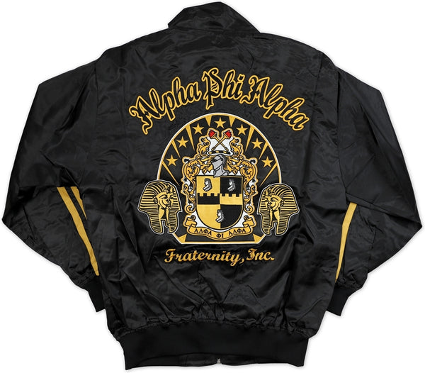 Big Boy Alpha Phi Alpha Divine 9 Mens Jogging Suit Black Old Gold TCEShop