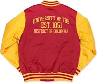 Big Boy District Of Columbia Firebirds S7 Light Weight Mens Baseball Jacket [Crimson Red]
