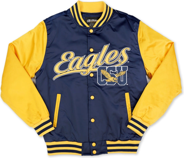 Big Boy Coppin State Eagles S7 Light Weight Mens Baseball Jacket [Navy Blue]