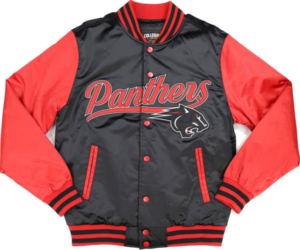 Big Boy Clark Atlanta Panthers S7 Light Weight Mens Baseball Jacket [Black]