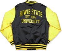 Big Boy Bowie State Bulldogs S7 Light Weight Mens Baseball Jacket [Black]