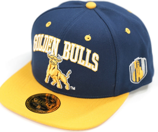 Big Boy Johnson C. Smith Golden Bulls S144 Mens Snapback Cap [Navy Blue]