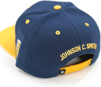 Big Boy Johnson C. Smith Golden Bulls S144 Mens Snapback Cap [Navy Blue]