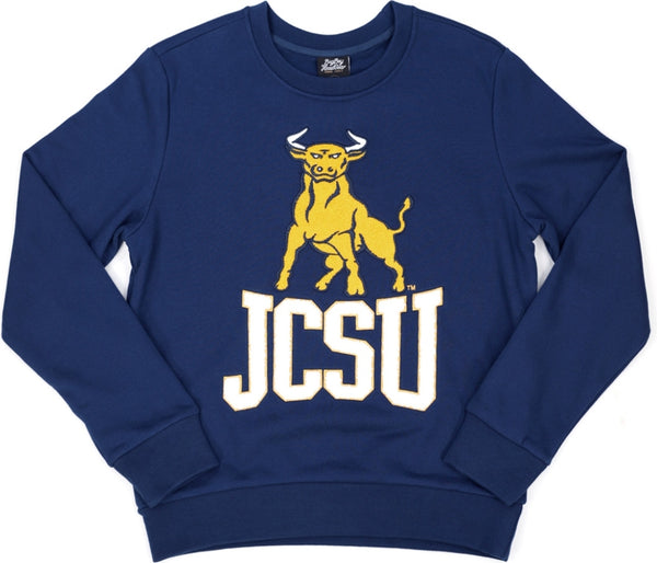 Big Boy Johnson C. Smith Golden Bulls S4 Mens Sweatshirt [Navy Blue]