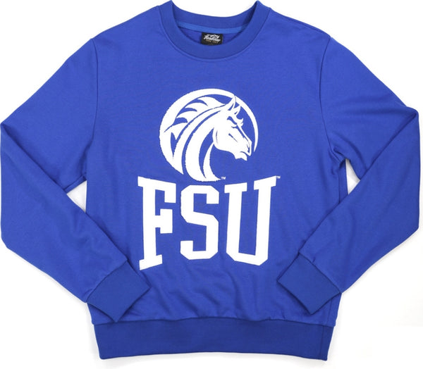 Big Boy Fayetteville State Broncos S4 Mens Sweatshirt [Royal Blue]