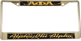 Alpha Phi Alpha Domed License Plate Frame [Silver]