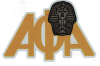 Alpha Phi Alpha Reflective Decal Symbol Sticker [Gold]
