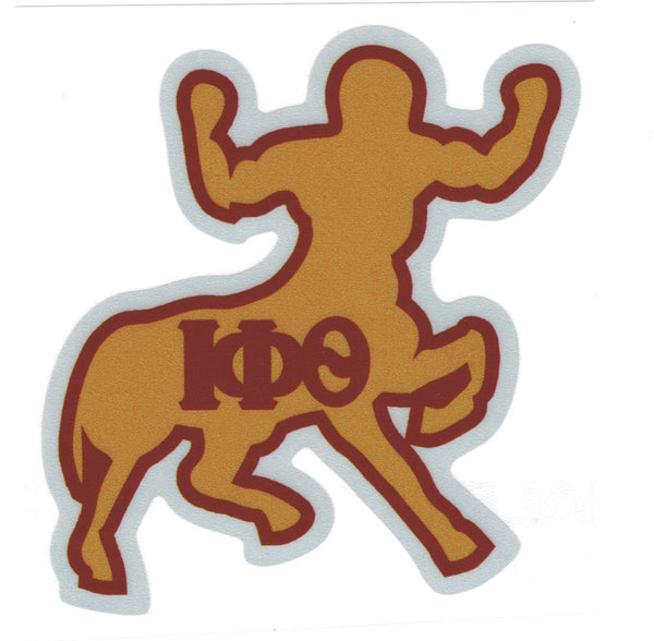 Iota Phi Theta Reflective Decal Symbol Sticker [Gold]