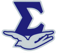 Phi Beta Sigma - Big Letter Reflective Decal Symbol Sticker [Blue]