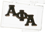 Alpha Phi Alpha Small Wood Letter Pin [Brown]