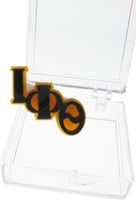 Iota Phi Theta Small Acrylic Letter Pin [Brown]