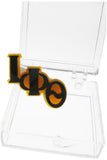 Iota Phi Theta Small Acrylic Letter Pin [Brown]