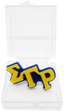 Sigma Gamma Rho Small Acrylic Letter Pin [Gold]