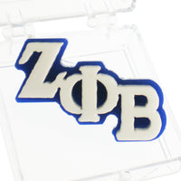 Zeta Phi Beta Small Acrylic Letter Pin [White]