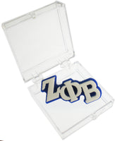 Zeta Phi Beta Small Acrylic Letter Pin [White]