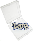 Zeta Phi Beta Small Acrylic Letter Pin [White]