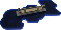 Zeta Phi Beta Large Mirror Letter Pin [Silver]
