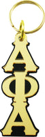 Alpha Phi Alpha Large Letter Mirror Key Chain [Black]