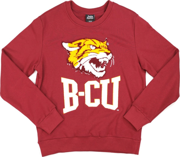 Big Boy Bethune-Cookman Wildcats S4 Mens Sweatshirt [Crimson Red]