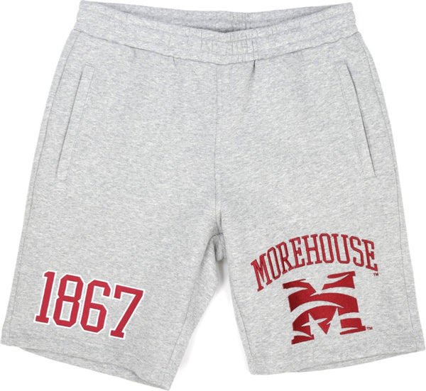 Big Boy Morehouse Maroon Tigers S1 Mens Sweat Short Pants [Grey]