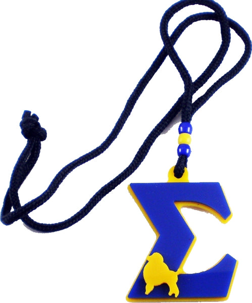 Sigma Gamma Rho Acrylic Medallion [Gold/Blue]