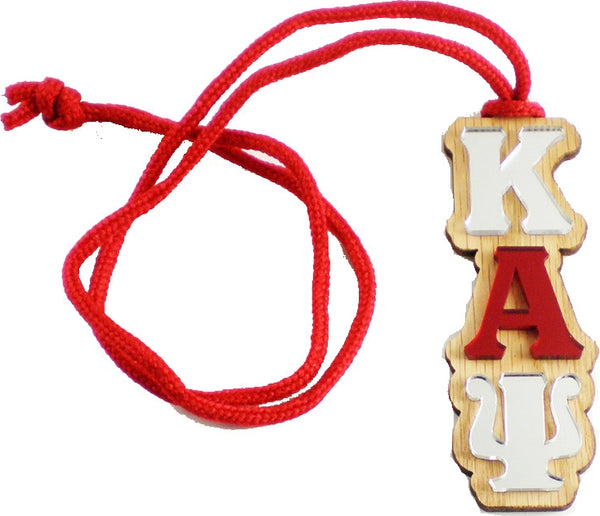 Kappa Alpha Psi Oak Wood Backed Medallion [Brown]